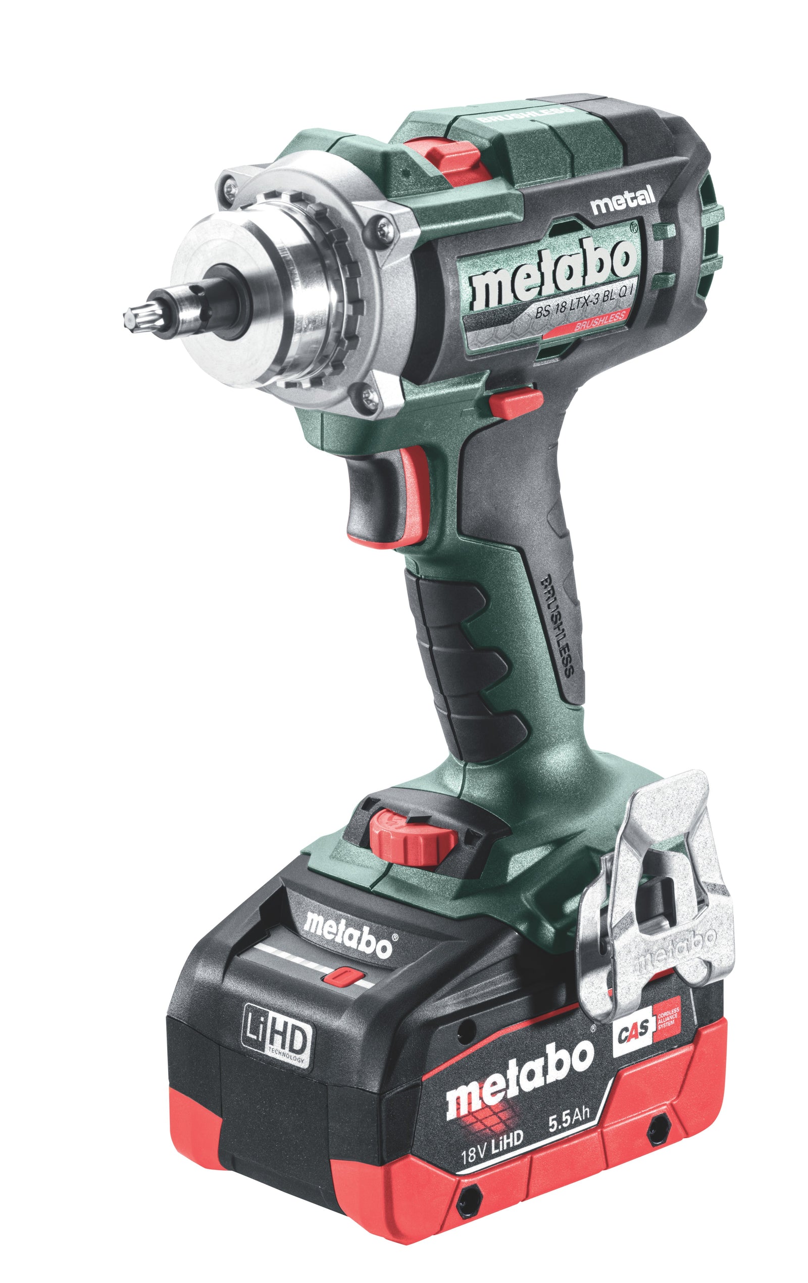 Metabo 603180620 Metabo BS 18 LTX-3 BL QI METAL 5.5 Kit MB Taladro/atornillador inalámbrico sin escobillas de 18 V y 3 velocidades