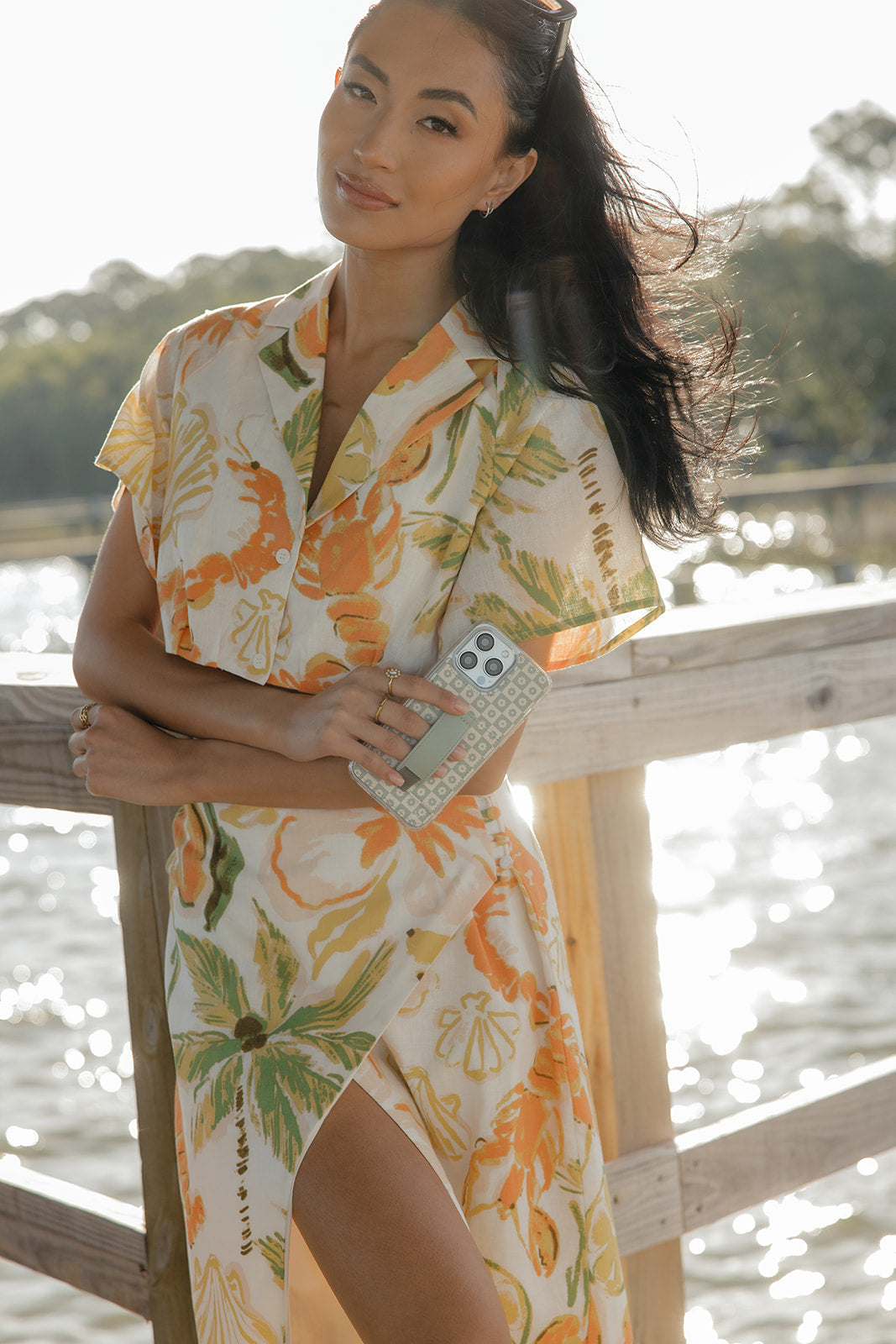 Blooming Check Phone Case