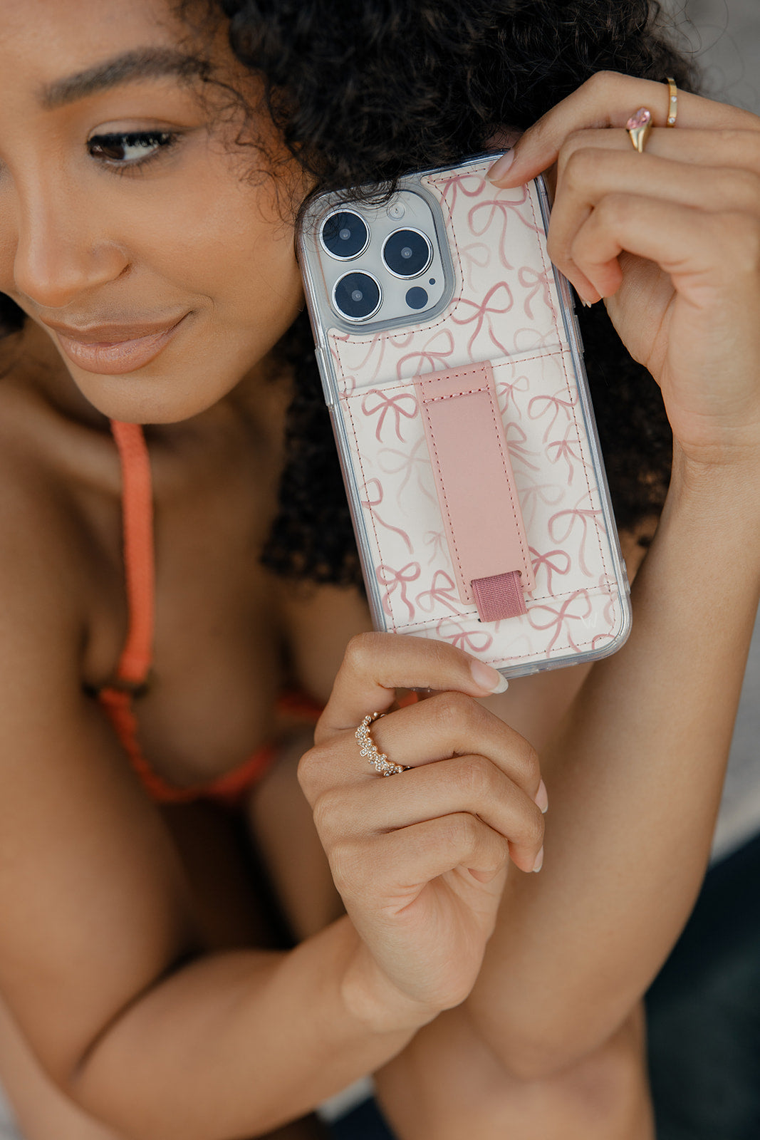 Rosy Ribbons Phone Case