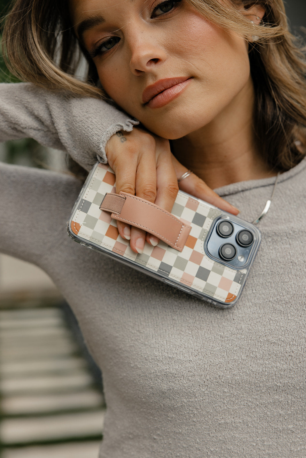 Coastal Check Walli-Lite Phone Case