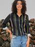 Versatile Striped Button-Up Shirt