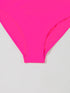 Pink Two-Tone Flared One-Piece Swimsuit