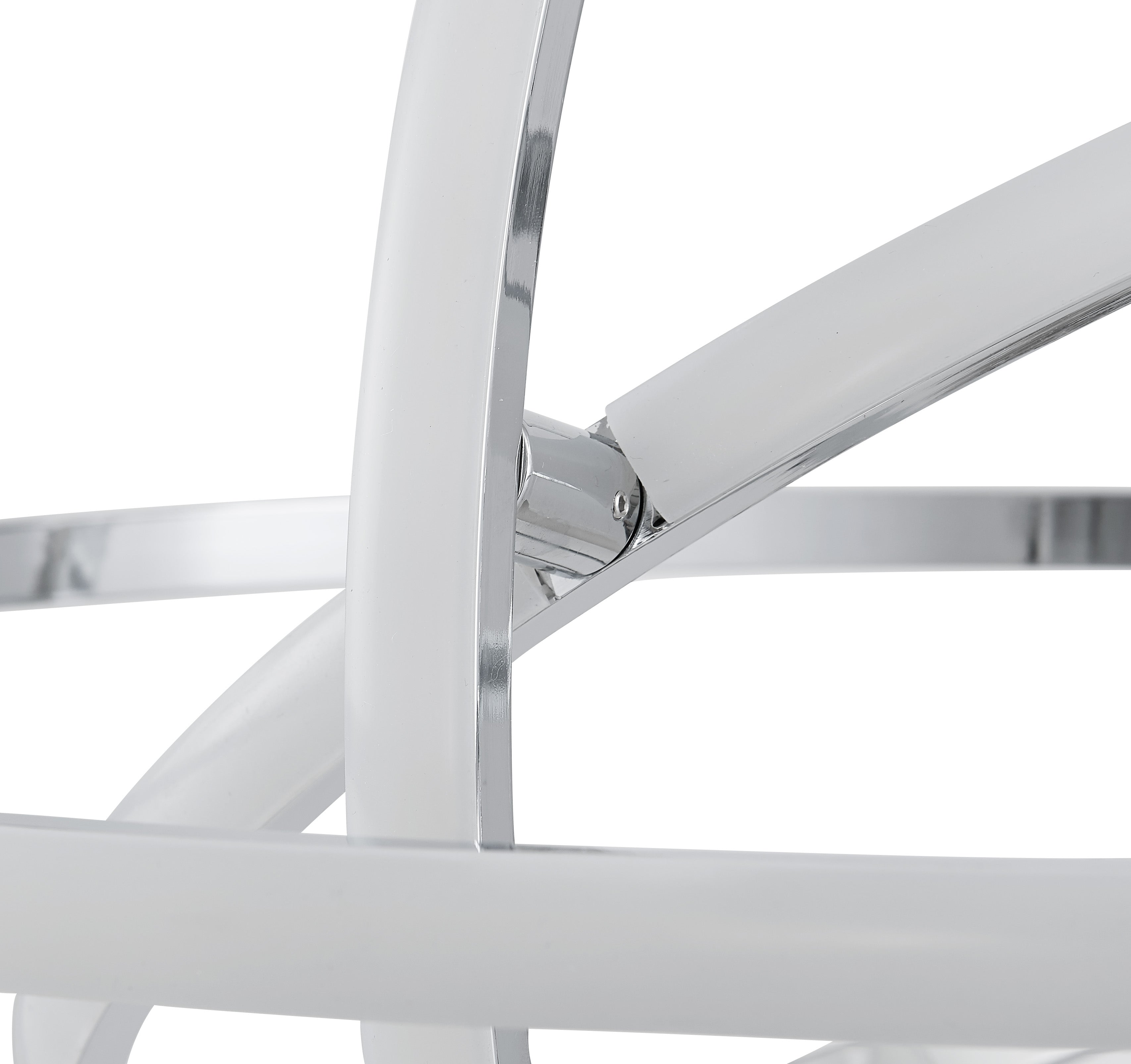 Lámpara de araña LED regulable Oxford // Cromada