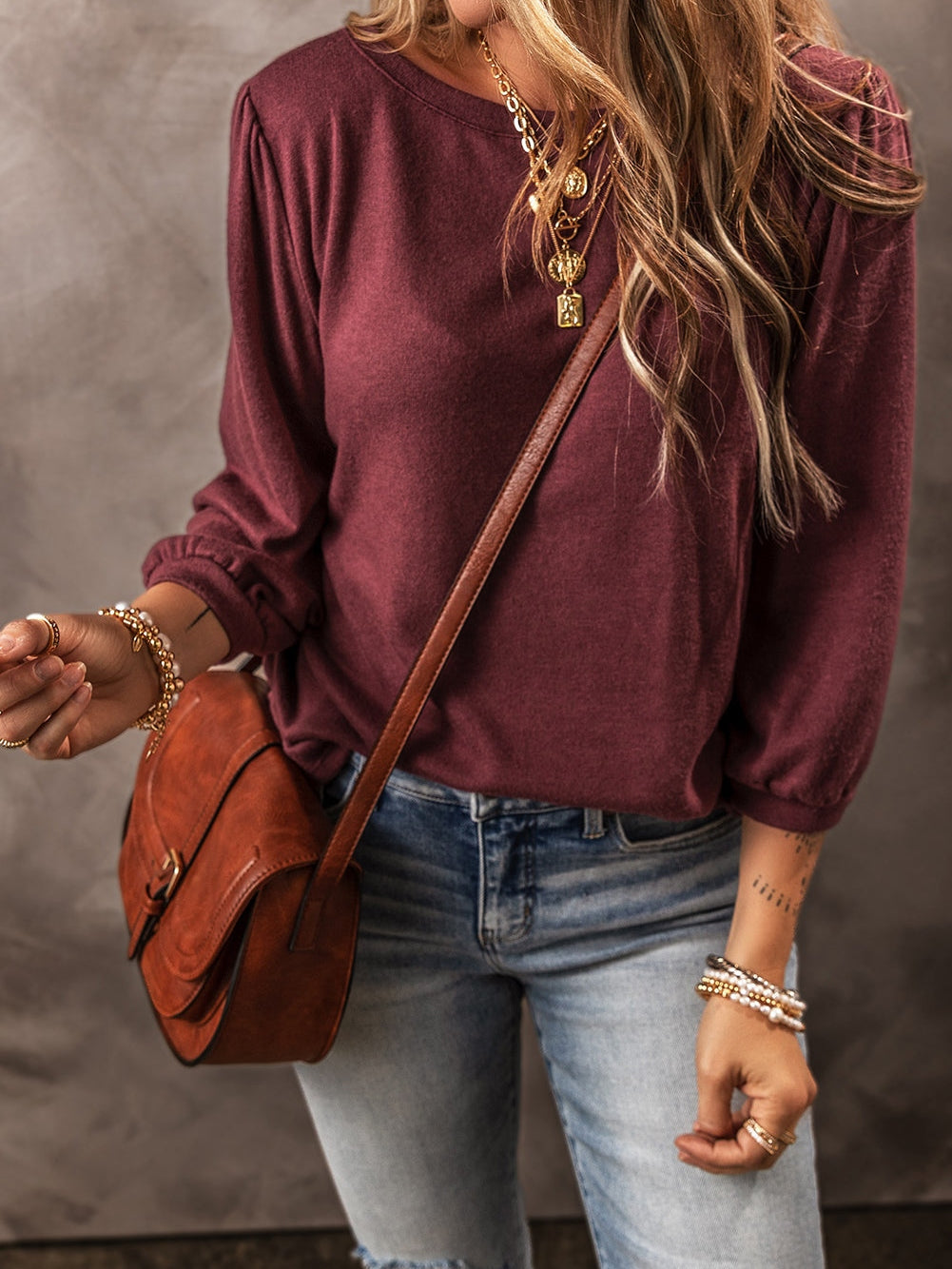 Go-To Maroon Blouse