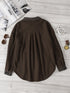 Warm Brown Fleece Shacket