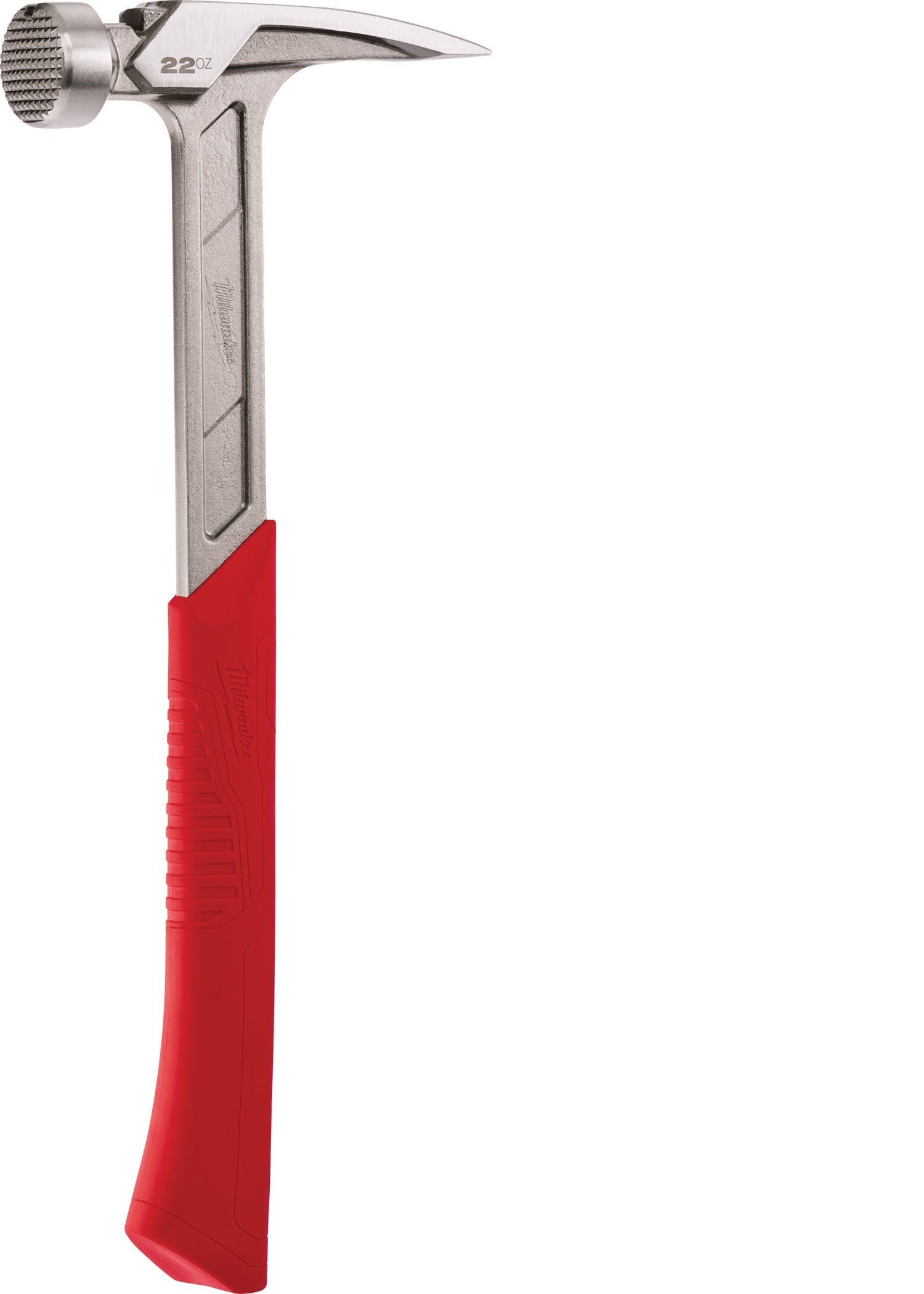 Martillo de carpintero de cara fresada Milwaukee 48-22-9022 de 22 oz