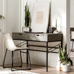 Escritorio y mesa consola Vetti Faux Shagreen