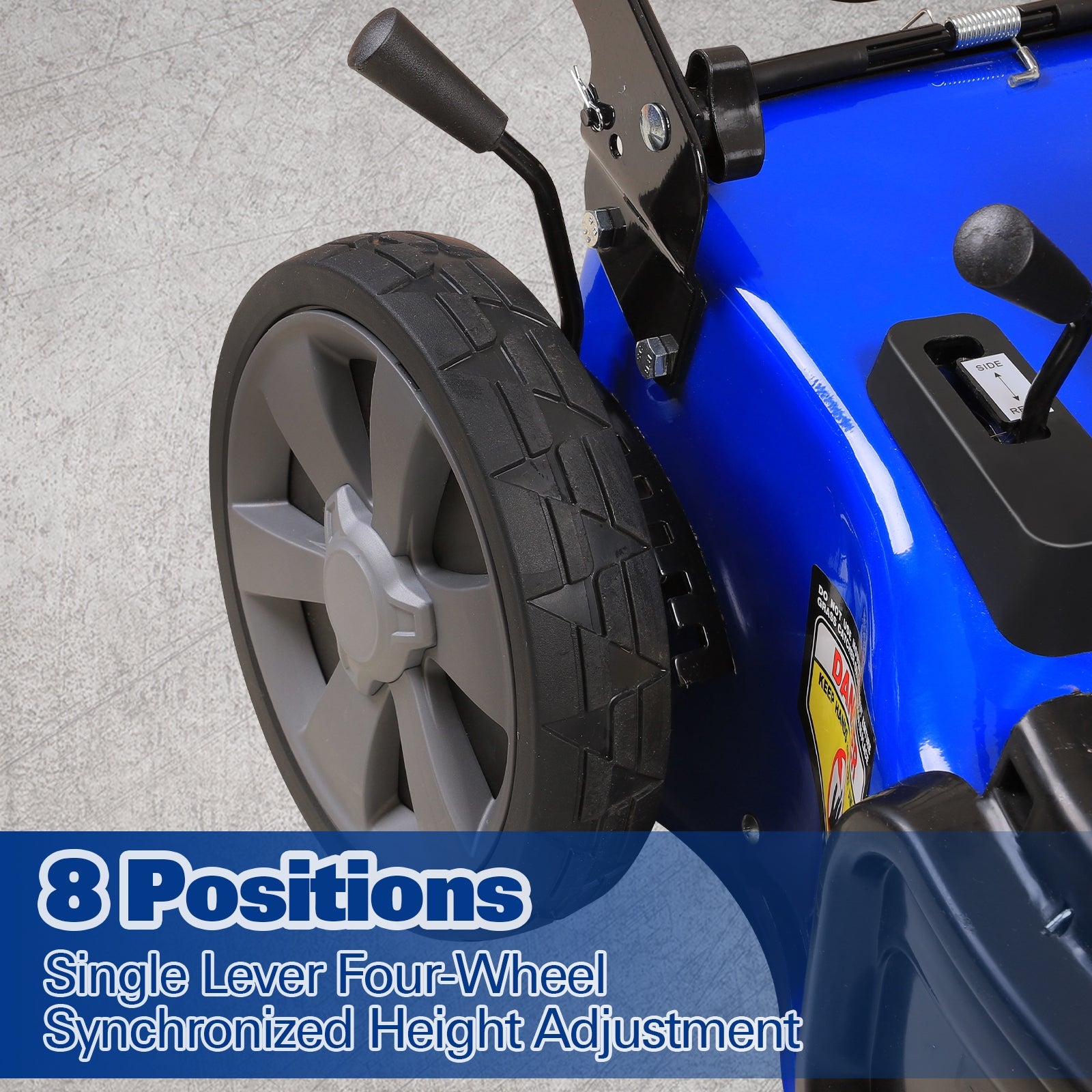 Cortadora de césped autopropulsada BILT HARD de 21 pulgadas, 3 en 1, a gasolina, con motor de 4 tiempos de 201 cc, ensacado, triturado y descarga lateral, altura de corte ajustable de 8 posiciones, arranque fácil.
