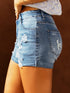 Patriotic Distressed Denim Shorts