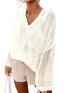 Open Knit Hooded Sweater