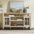 Aparador tipo buffet y mueble de TV de estilo transicional de 2 puertas y 58" Hattie