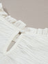 Flowy White Blouse with Ruffle Trim