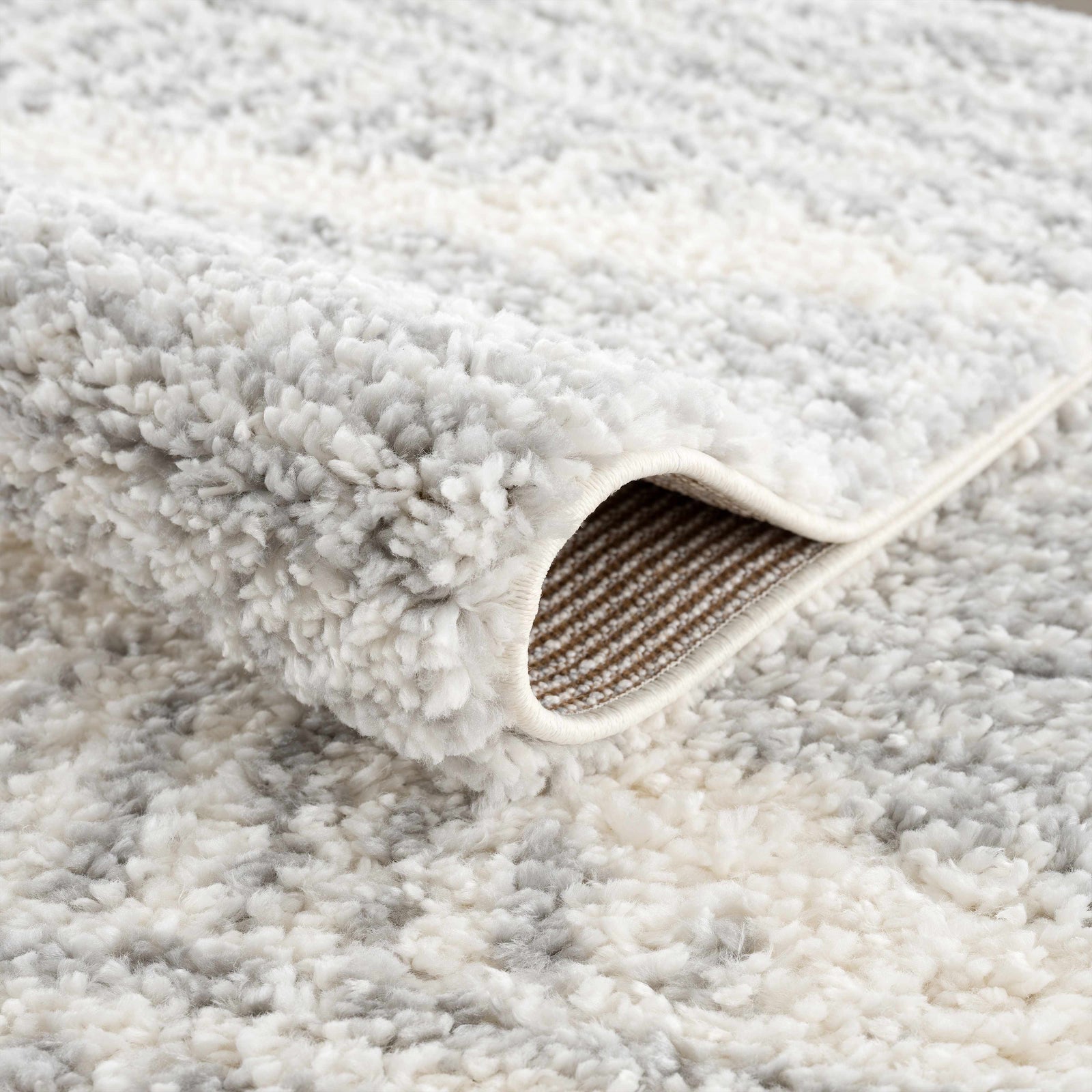 Alfombra de felpa Trunding en color gris