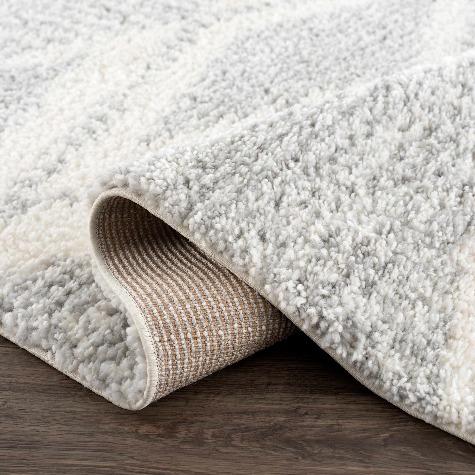 Alfombra de felpa Trunding en color gris