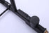 Grifo de cocina de arco alto de latón negro mate con rociador de metal desplegable con placa de cubierta y anillo de bloqueo