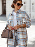 Women's Plaid Shirt Jacket