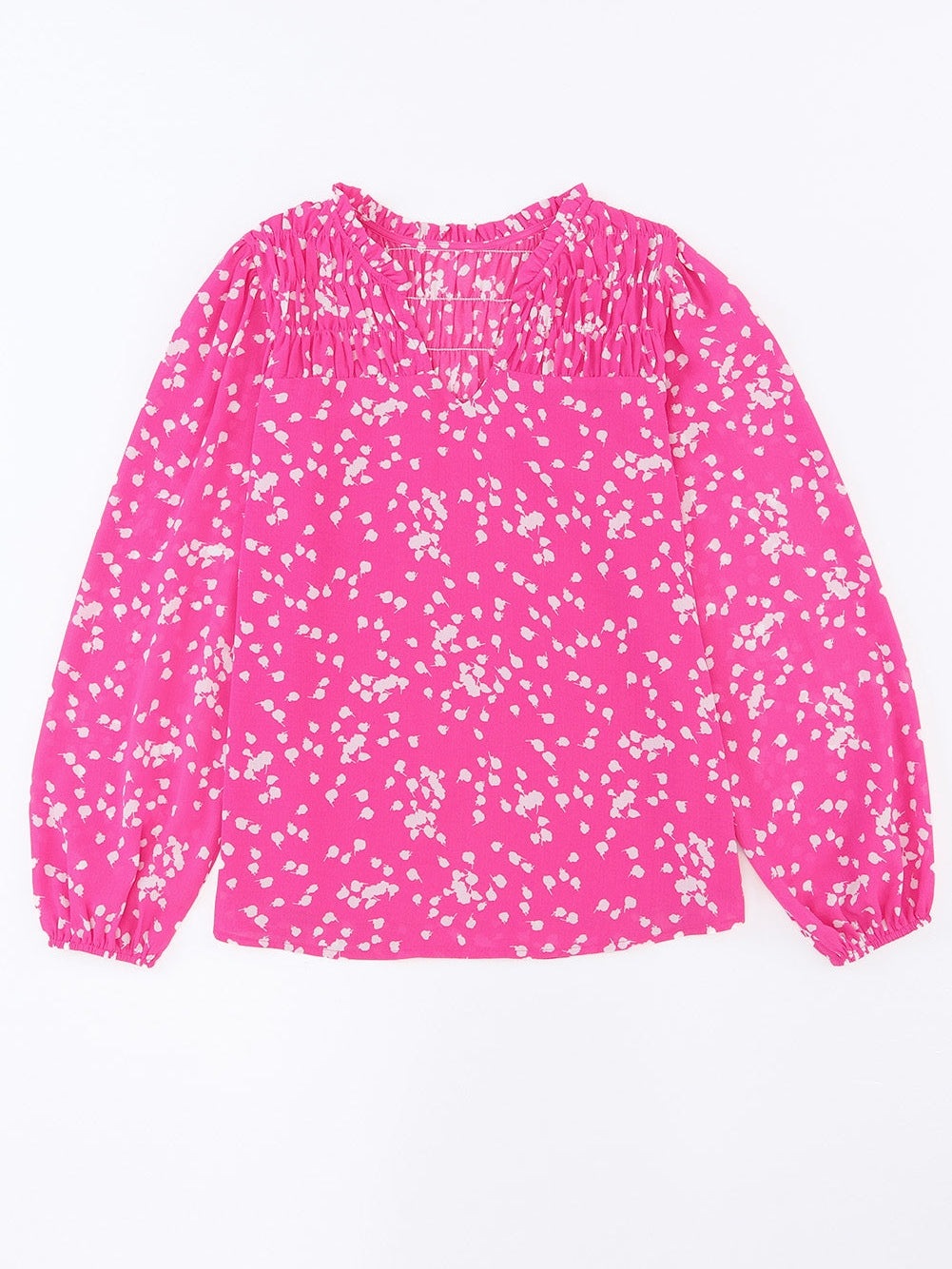 Loose-Fitting Floral Blouse