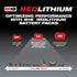 Paquete de baterías de capacidad extendida Milwaukee 48-11-1852 M18™ REDLITHIUM™ XC de 5,0 Ah (2 piezas)