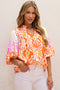 Multicolor Leopard Print Blouse
