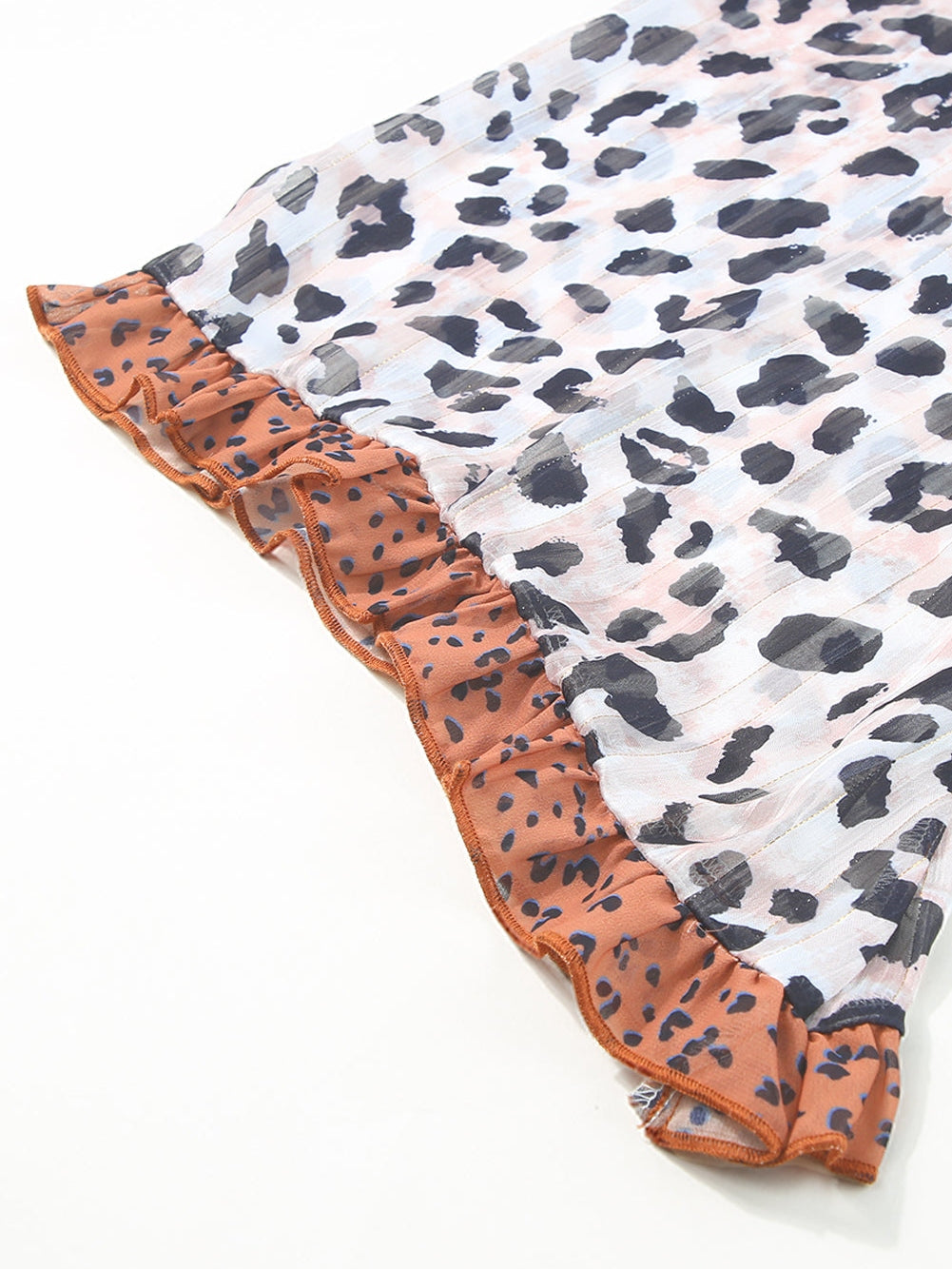 Plus Size  Casual  Leopard Print T-Shirt