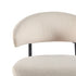 Silla de comedor curvada tapizada moderna Alexis, juego de 2
