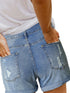 Patriotic Distressed Denim Shorts