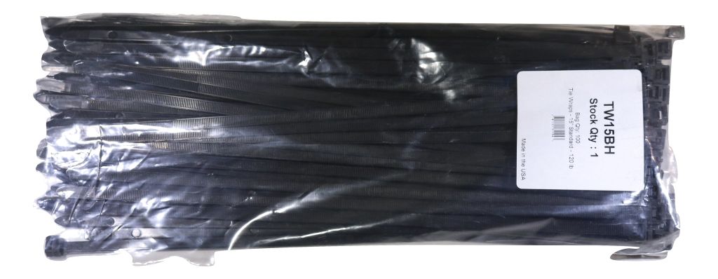 Brida de nailon de 35,5 cm y 54 kg, color negro UV, paquete de 100 | HDZT14X100