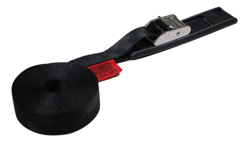 Correas de amarre para portaequipajes de kayak o tabla de paddle surf de 2,5 cm x 3,6 m, con hebilla de leva de acero inoxidable (paquete de 2) | C112KBK