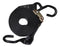 Correa de amarre resistente con hebilla de leva de 2,54 cm x 6,1 m y ganchos de vinilo en forma de S | C120VS-BK