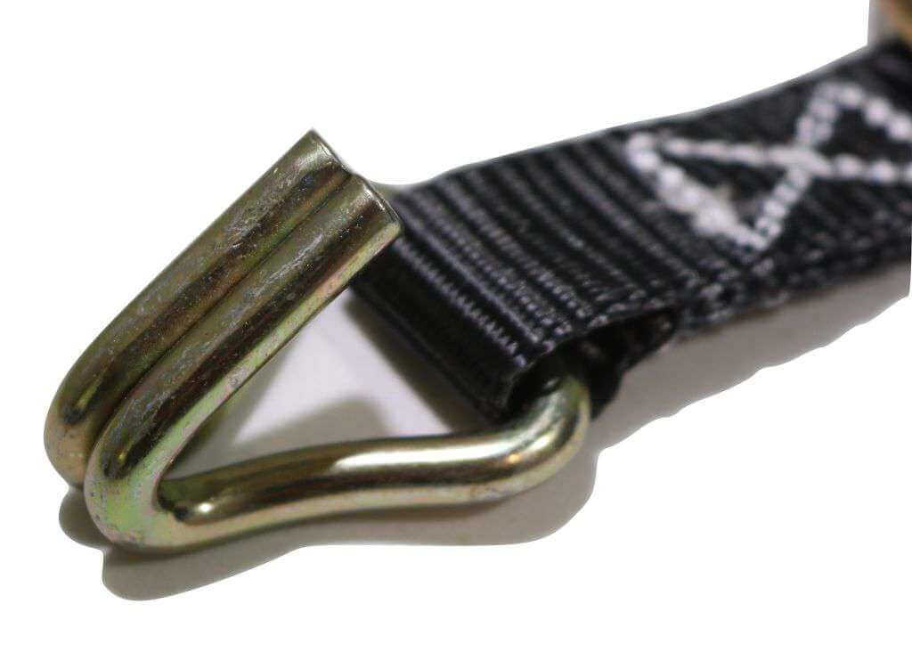Correa de trinquete de 2,5 cm x 6 m con ganchos de alambre y anillas en D | R120WD