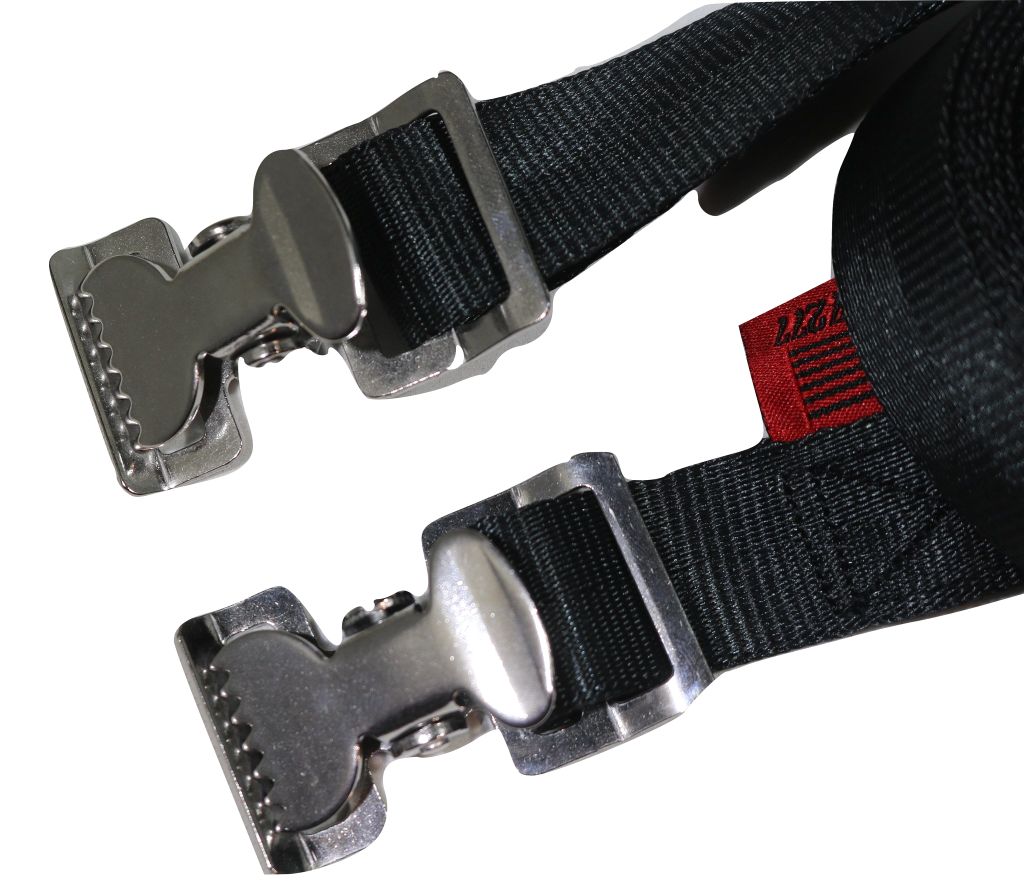 Correa de amarre ajustable de acero inoxidable con pinza de cocodrilo de 2,54 cm x 2,44 m | AC108SS