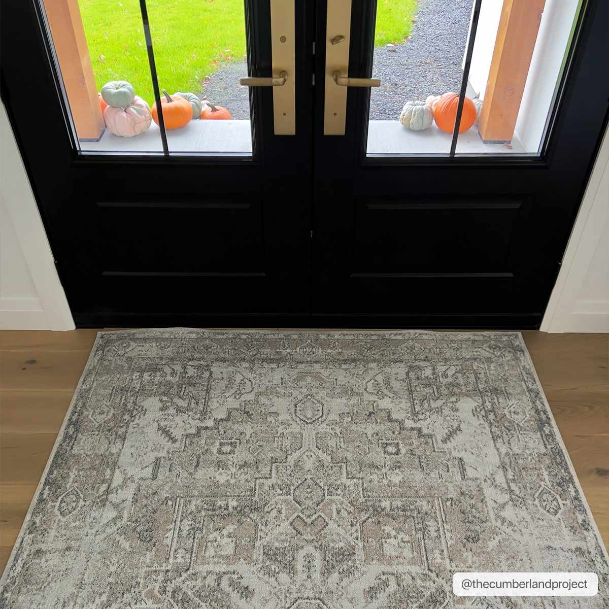 Alfombra lavable de pelo plano Hera Olive