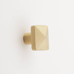 Craftsman Pyramid Solid Brass Cabinet Knob