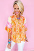 Multicolor Leopard Print Blouse