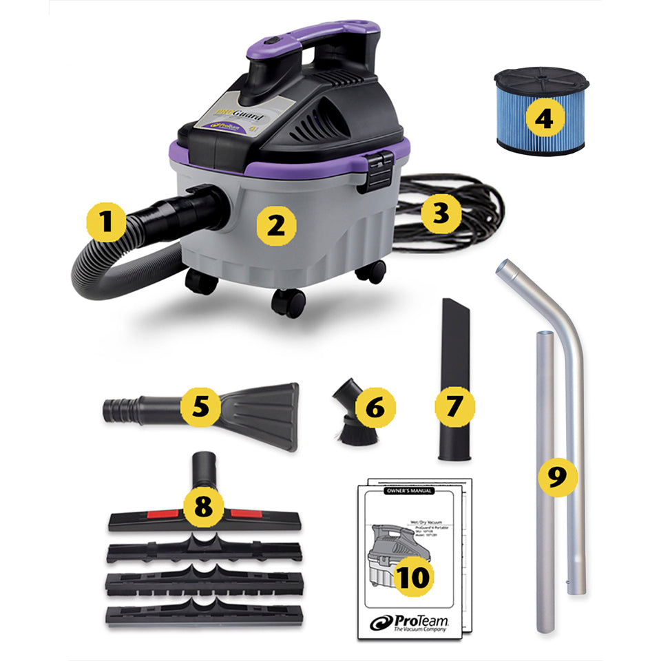 ProGuard 4 Portable Wet/Dry Vacuum with Tool Kit
