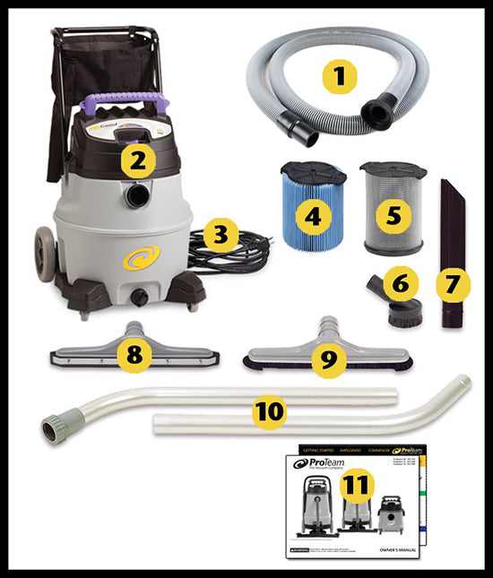 ProGuard 16 Gal. Commercial Wet/Dry Vacuum with Tool Kit
