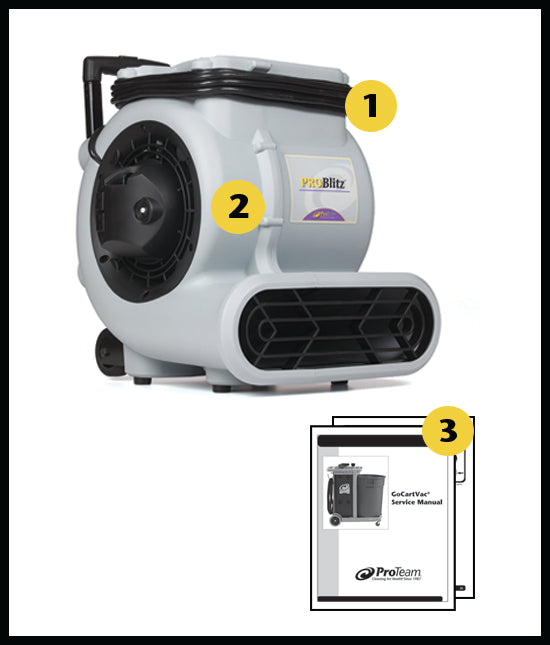ProBlitz XP AirMover w/ Telescoping Handle and Daisy Chain