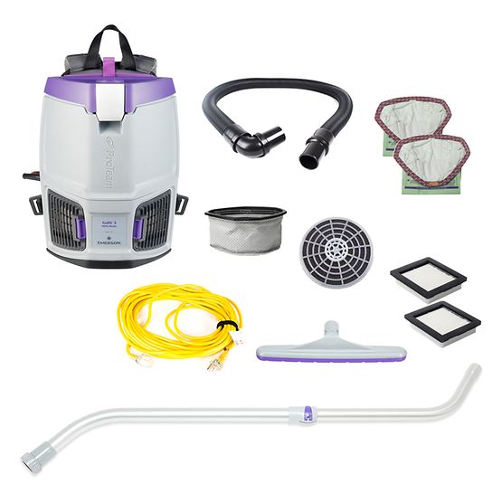 GoFit 3, 3 qt. Backpack Vacuum w/Telescoping Wand and Xover Tool