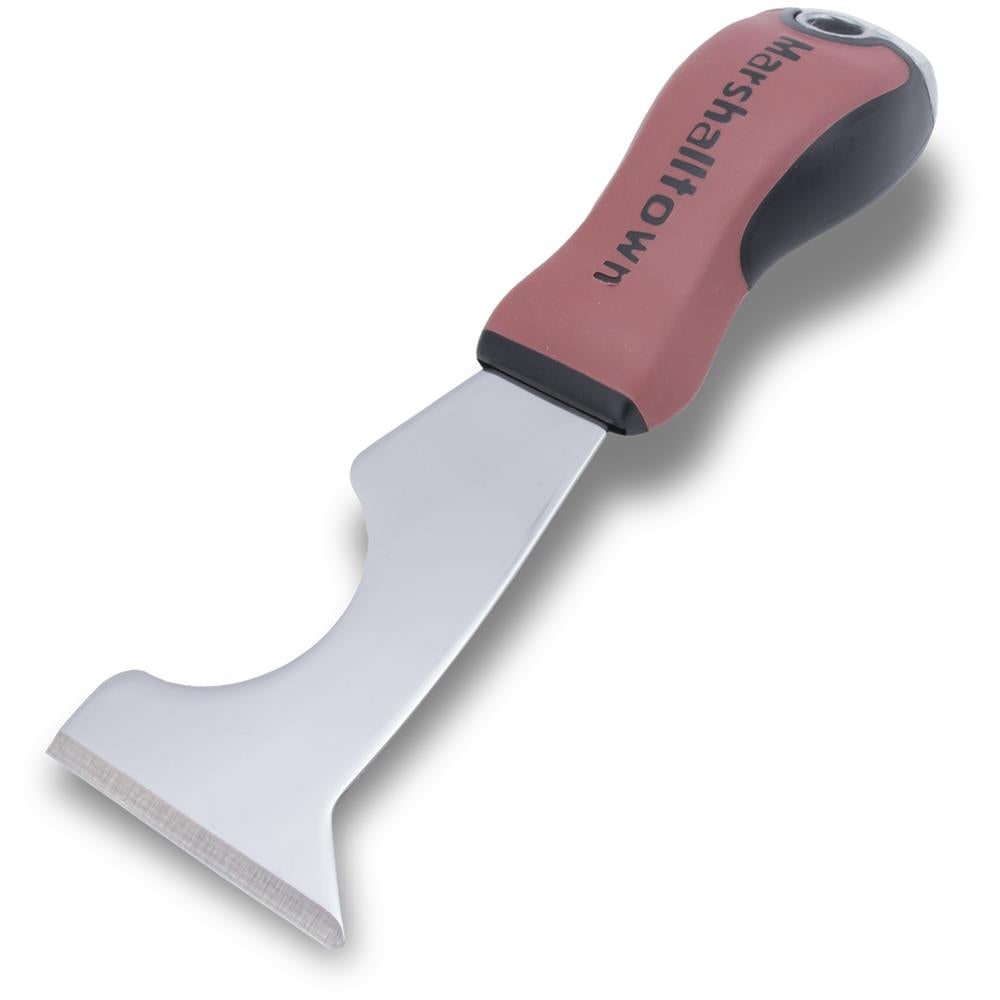 Herramienta para vidriero Marshalltown 10872 6 en 1 - Mango DuraSoft; Extremo de impacto GT872D