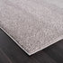 Alfombra peluda lavable Judy de color gris liso