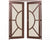 Puertas dobles de hierro Kronos - Bronce oscuro