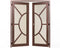 Puertas dobles de hierro Kronos - Bronce oscuro