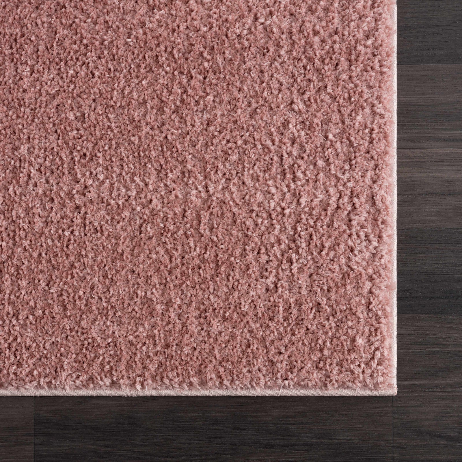 Alfombra lavable de felpa rosa Judy - Liquidación