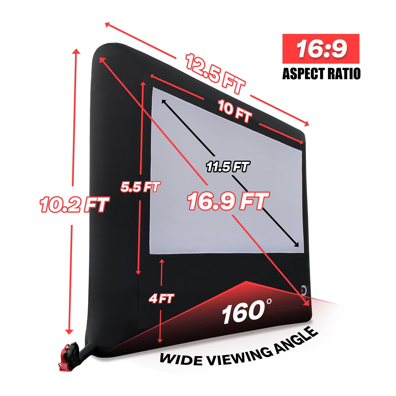 Sistema de cine al aire libre Elite Outdoor Movies Nano de 10 pies