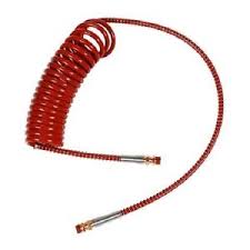 Manguera de aire en espiral roja de 4,5 m con cables de 30 cm | 11015R