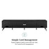 Colección de muebles de TV angulares de estilo moderno de mediados de siglo de Noah