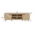 Mueble de TV moderno Tromso de 2 puertas para televisores de hasta 65”