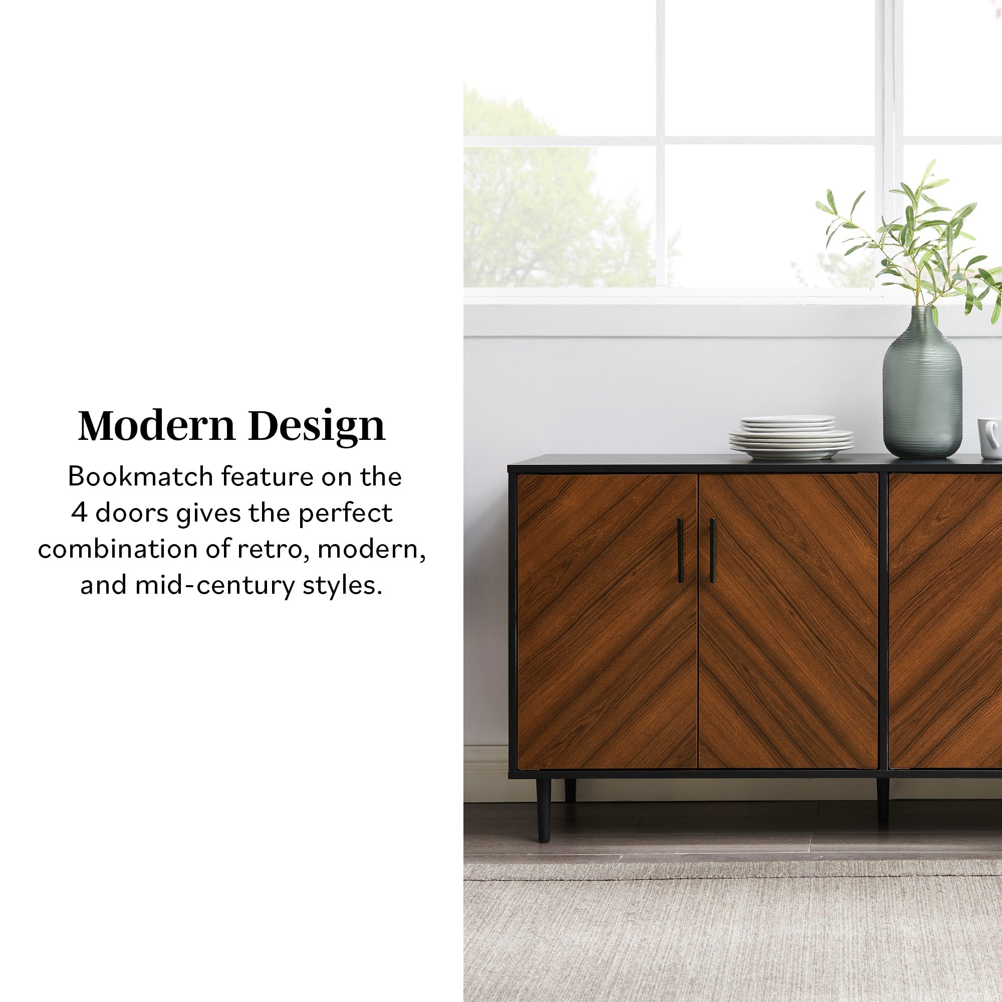 Aparador tipo buffet/mueble de TV Bookmatch Hampton