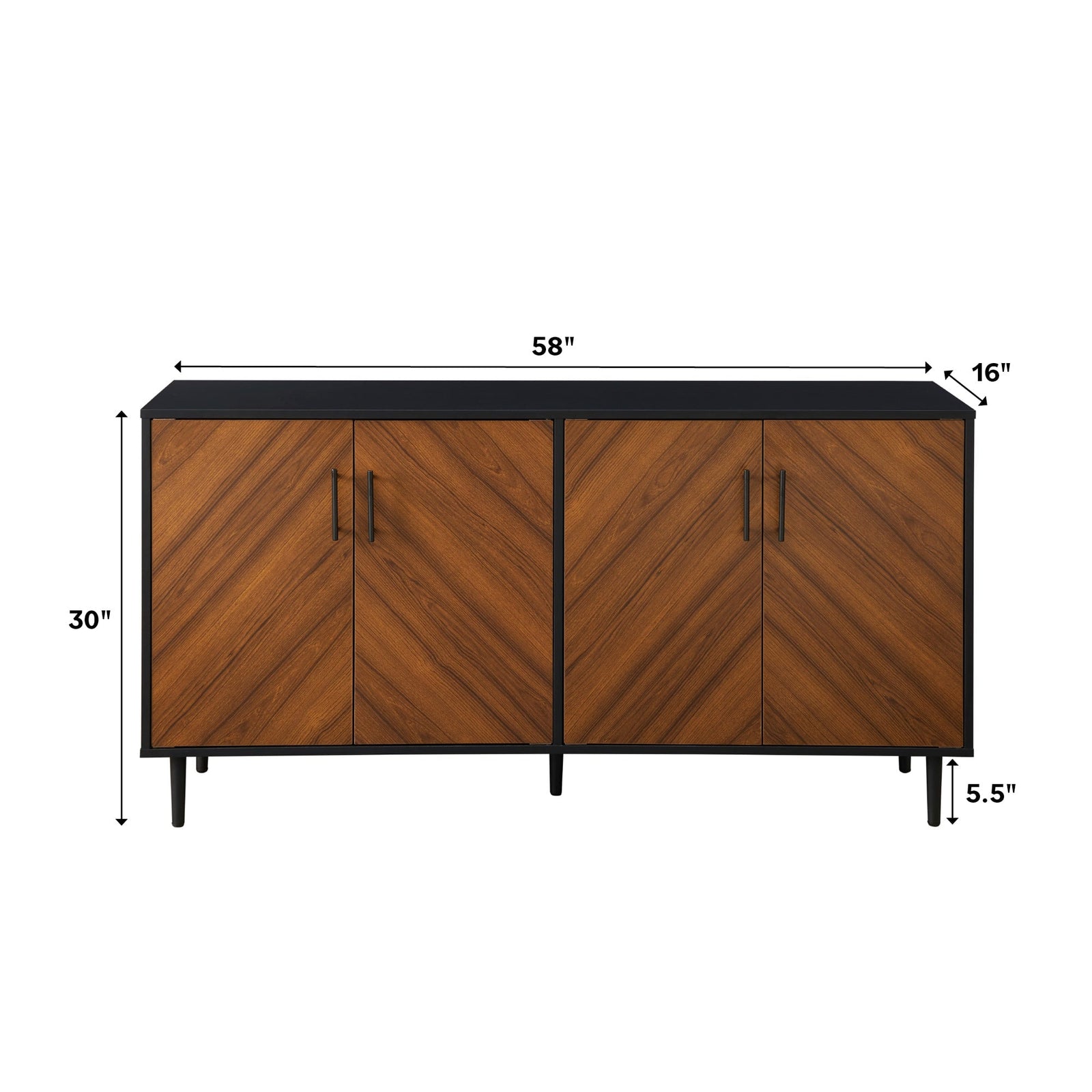 Aparador tipo buffet/mueble de TV Bookmatch Hampton
