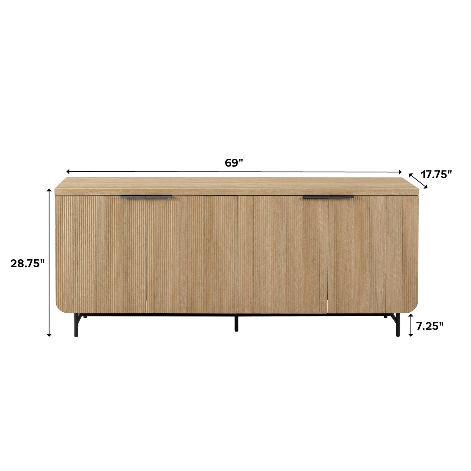 Aparador y mueble de TV escandinavo Reema